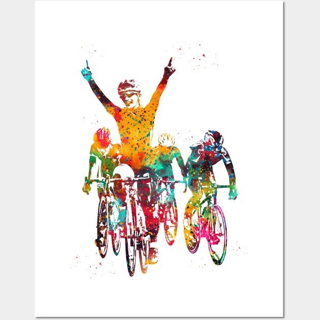 Cycling race Wall Art by erzebeth